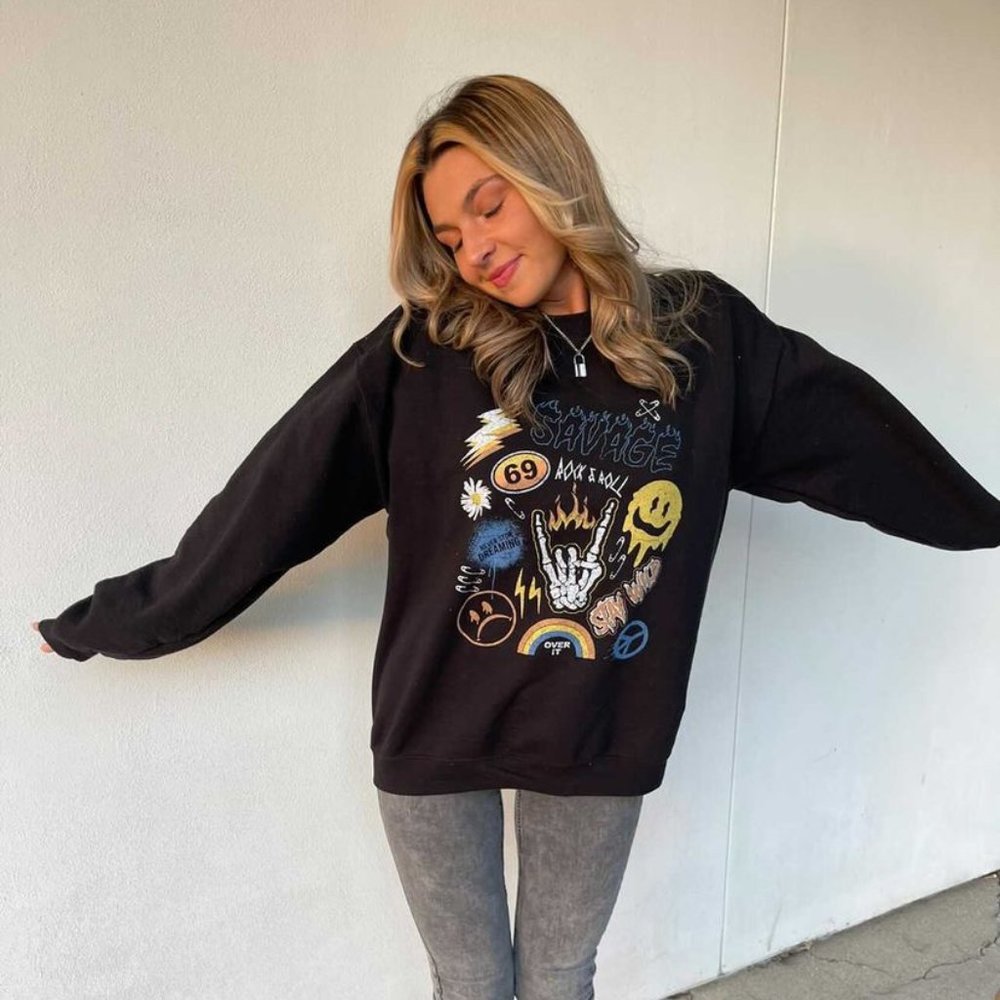 Rock & Roll Crewneck Sweatshirt